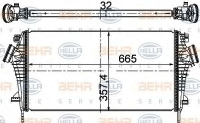 HELLA 8ml376746484 -  Интеркулер