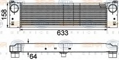 HELLA 8ml376746491 -  Интеркулер