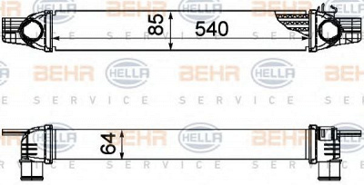 HELLA 8ml376746531 -  Интеркулер