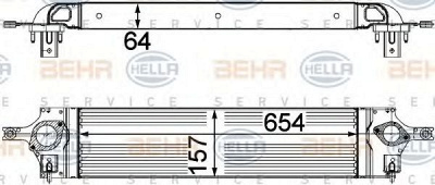 HELLA 8ml376746601 -  Интеркулер