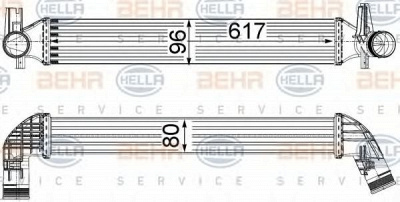 HELLA 8ml376749831 -  Интеркулер