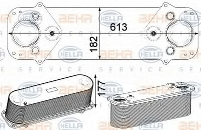 HELLA 8ml376750501 -  Интеркулер