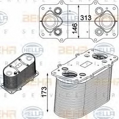 HELLA 8ml376750511 -  Интеркулер
