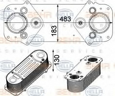 HELLA 8ml376750521 -  Интеркулер