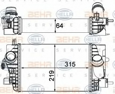HELLA 8ml376751131 -  Интеркулер