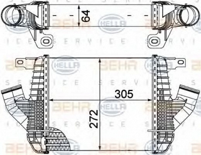 HELLA 8ml376751231 -  Интеркулер