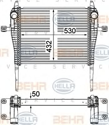HELLA 8ml376751271 -  Интеркулер
