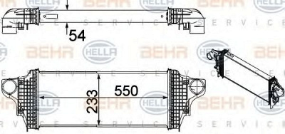 HELLA 8ml376754611 -  Интеркулер