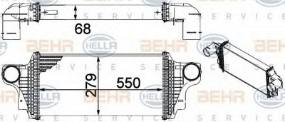 HELLA 8ml376754621 -  Интеркулер
