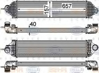 HELLA 8ml376755621 -  Интеркулер