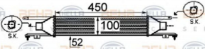 HELLA 8ml376755731 -  Интеркулер