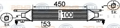 HELLA 8ml376755741 -  Интеркулер