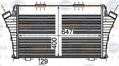 HELLA 8ml376755751 -  Интеркулер