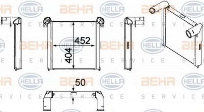 HELLA 8ml376756061 -  Интеркулер