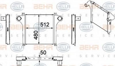 HELLA 8ml376756071 -  Интеркулер