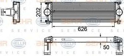 HELLA 8ml376756121 -  Интеркулер