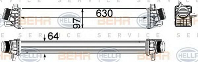 HELLA 8ml376756291 -  Интеркулер