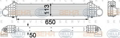 HELLA 8ml376756331 -  Интеркулер