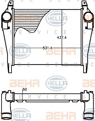 HELLA 8ml376758131 -  Интеркулер