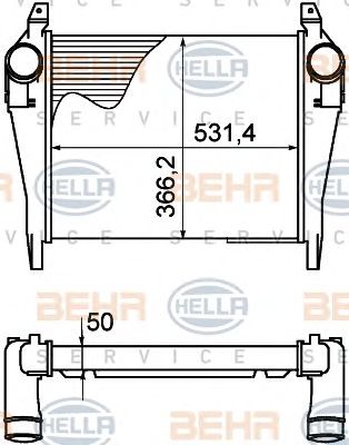 HELLA 8ml376758141 -  Интеркулер