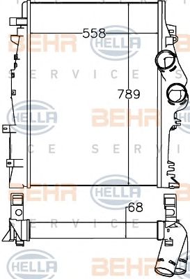 HELLA 8ml376758151 -  Интеркулер