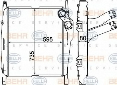 HELLA 8ml376758161 -  Интеркулер