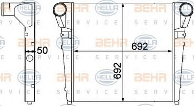 HELLA 8ml376758171 -  Интеркулер