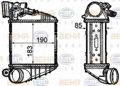 HELLA 8ml376760591 -  Интеркулер