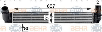 HELLA 8ml376760761 -  Интеркулер