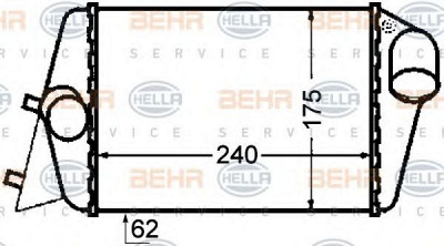 HELLA 8ml376776281 -  Интеркулер
