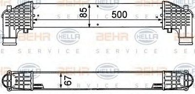 HELLA 8ml376776571 -  Интеркулер