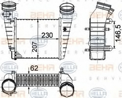 HELLA 8ml376776611 -  Интеркулер