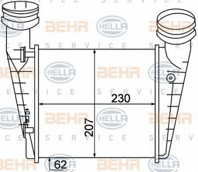 HELLA 8ml376776631 -  Интеркулер