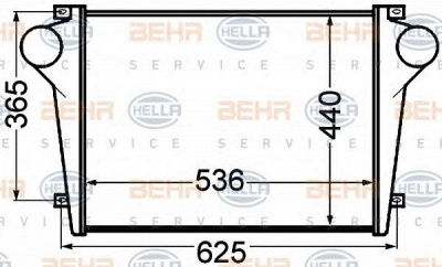 HELLA 8ml376776741 -  Интеркулер