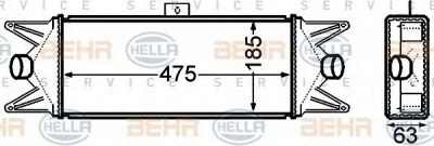 HELLA 8ml376776771 -  Интеркулер