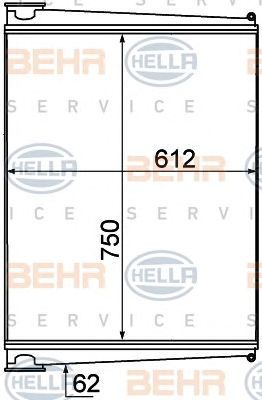 HELLA 8ml376777011 -  Интеркулер