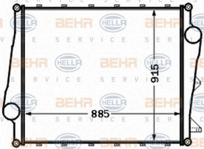 HELLA 8ml376777071 -  Интеркулер