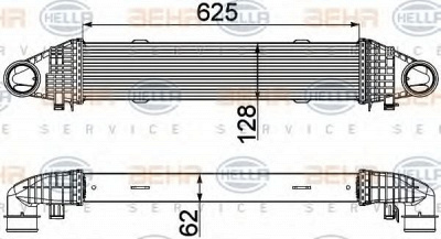 HELLA 8ml376777111 -  Интеркулер