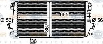 HELLA 8ml376777281 -  Интеркулер