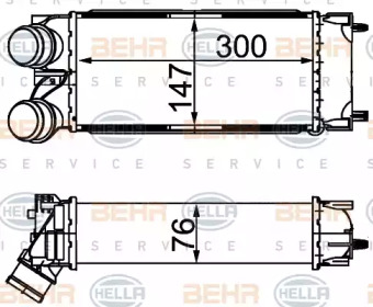 HELLA 8ml376777364 -  Интеркулер