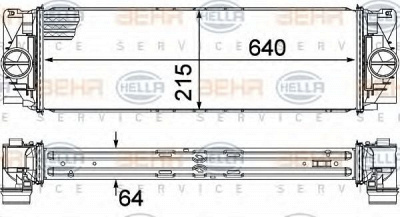 HELLA 8ml376777391 -  Интеркулер