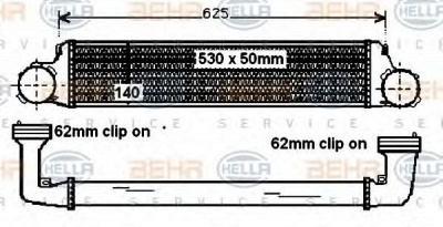 HELLA 8ml376787141 - Интеркулер