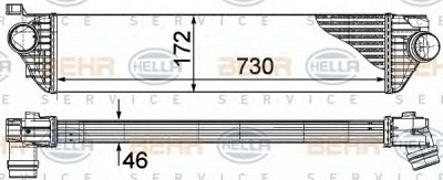 HELLA 8ml376787411 -  Интеркулер