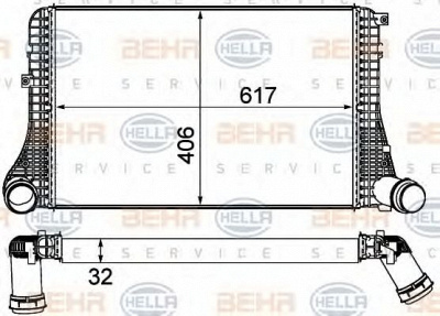 HELLA 8ml376787621 -  Интеркулер
