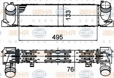 HELLA 8ml376791751 -  Интеркулер