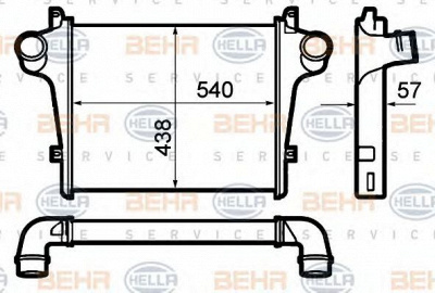 HELLA 8ml376792021 -  Интеркулер