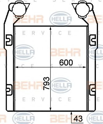 HELLA 8ml376792031 -  Интеркулер