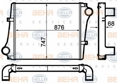 HELLA 8ml376792041 -  Интеркулер