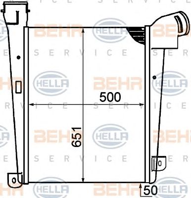 HELLA 8ml376792061 -  Интеркулер
