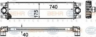 HELLA 8ml376899011 -  Интеркулер